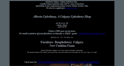 Desktop Screenshot of albertaupholstery.com